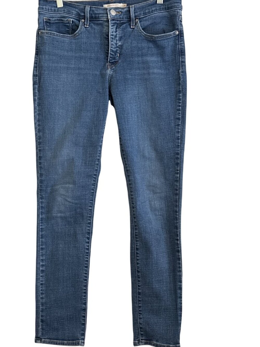 Levis 311 Shaping Skinny Jeans Womens Blue Denim Mid Rise Size 30 Slimming Stret